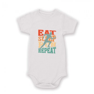Eat sleep run repeat Baby Body