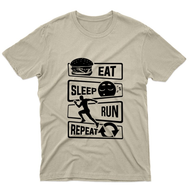 Eat sleep run repeat 2 Unisex Póló