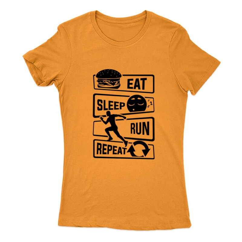 Eat sleep run repeat 2 Női Póló