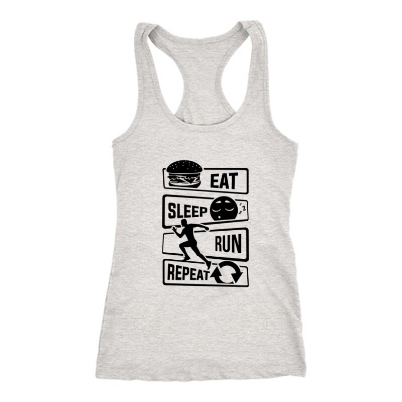 Eat sleep run repeat 2 Női Trikó