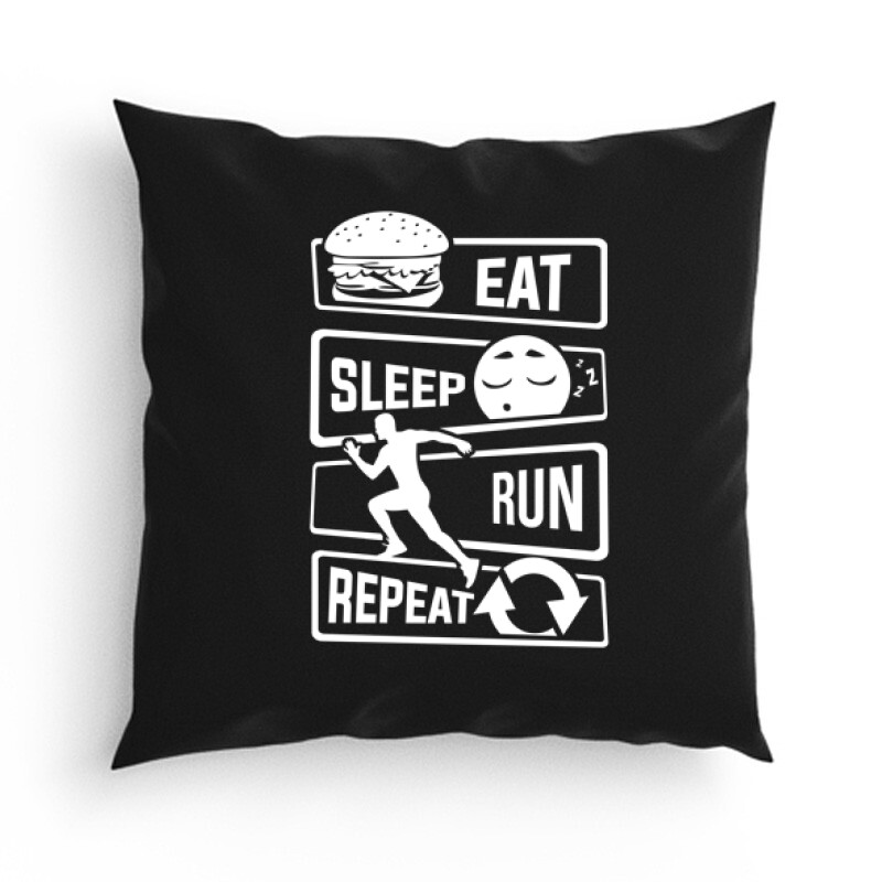 Eat sleep run repeat 2 Párna