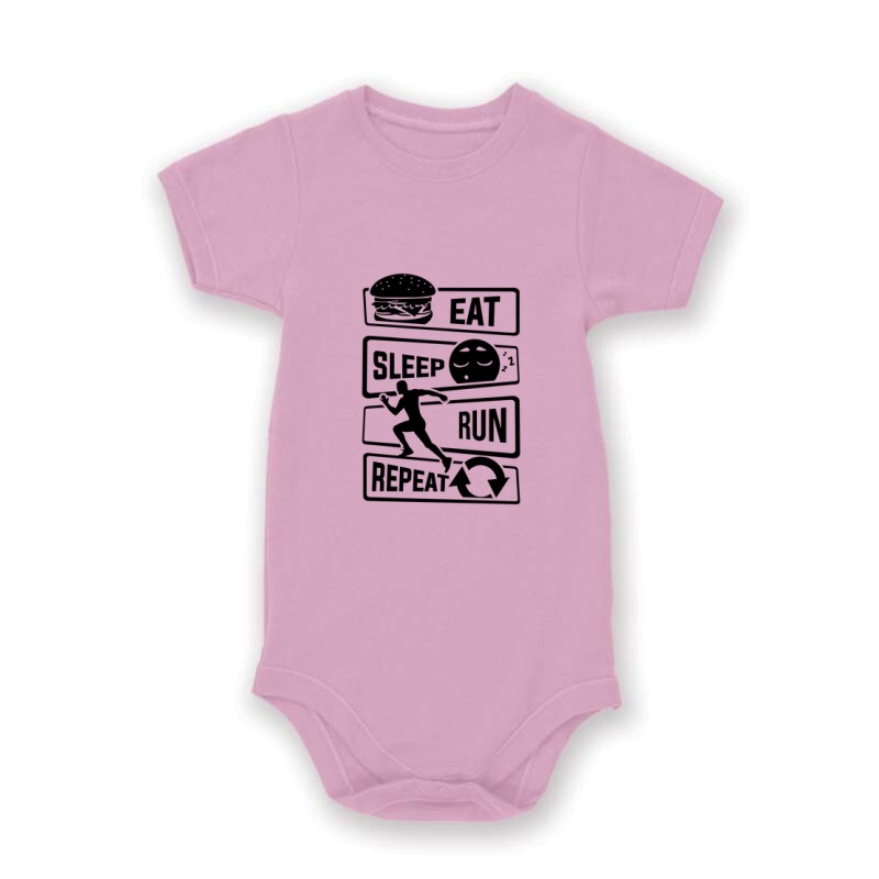 Eat sleep run repeat 2 Baby Body