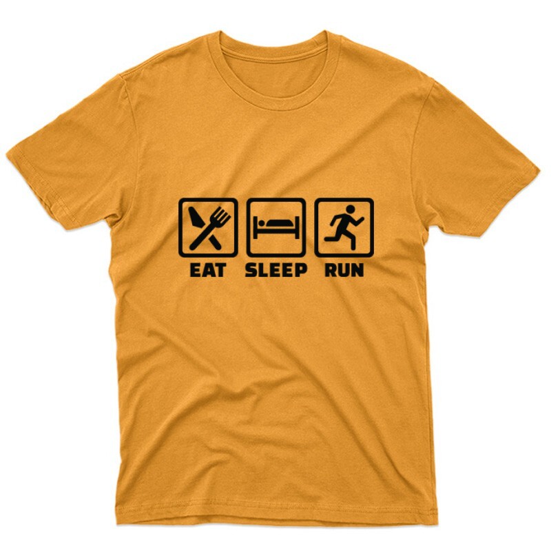Eat sleep run repeat 3 Unisex Póló