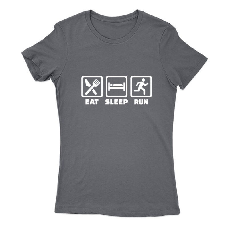 Eat sleep run repeat 3 Női Póló