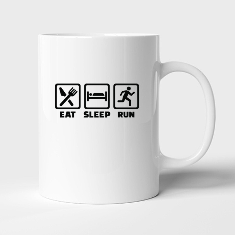 Eat sleep run repeat 3 Bögre