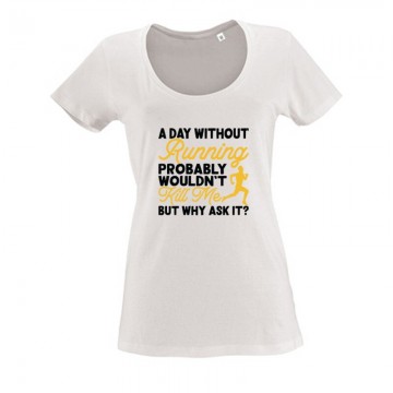 Funny runner Női O Nyakú Póló