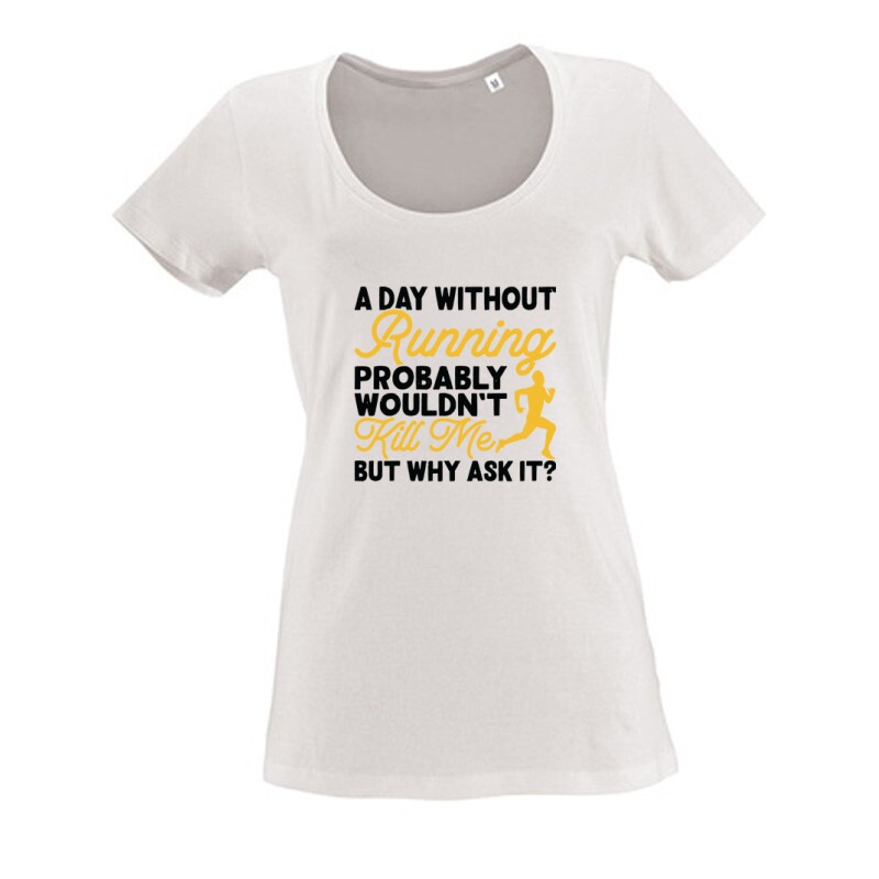 Funny runner Női O Nyakú Póló