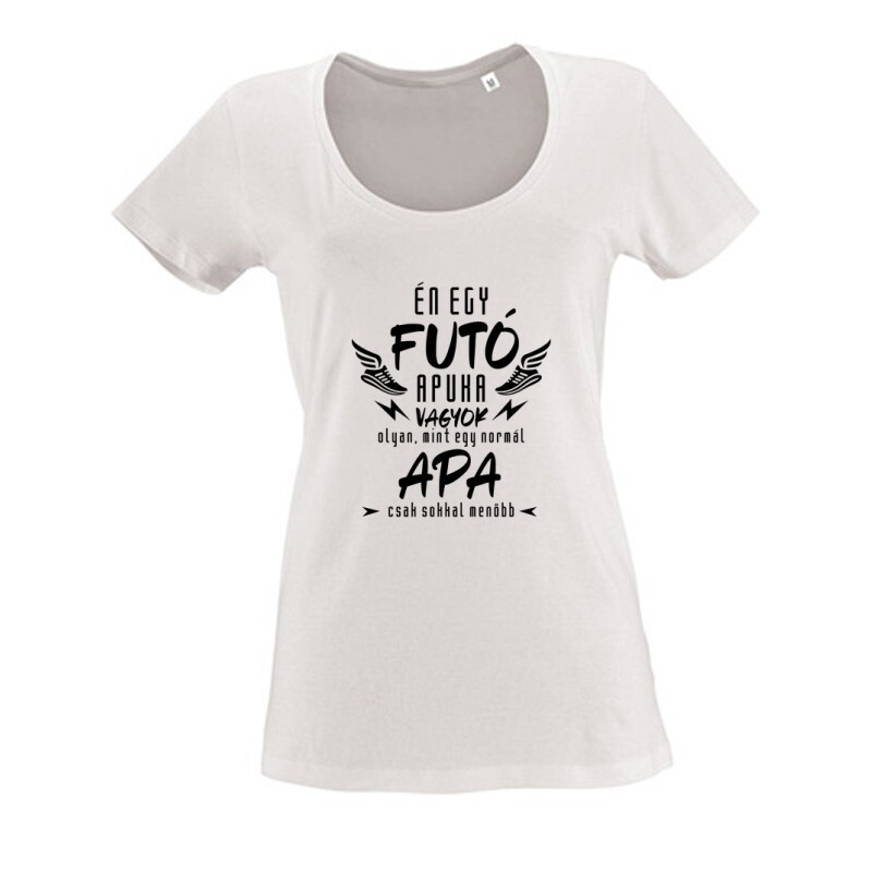 Futó apuka Női O Nyakú Póló