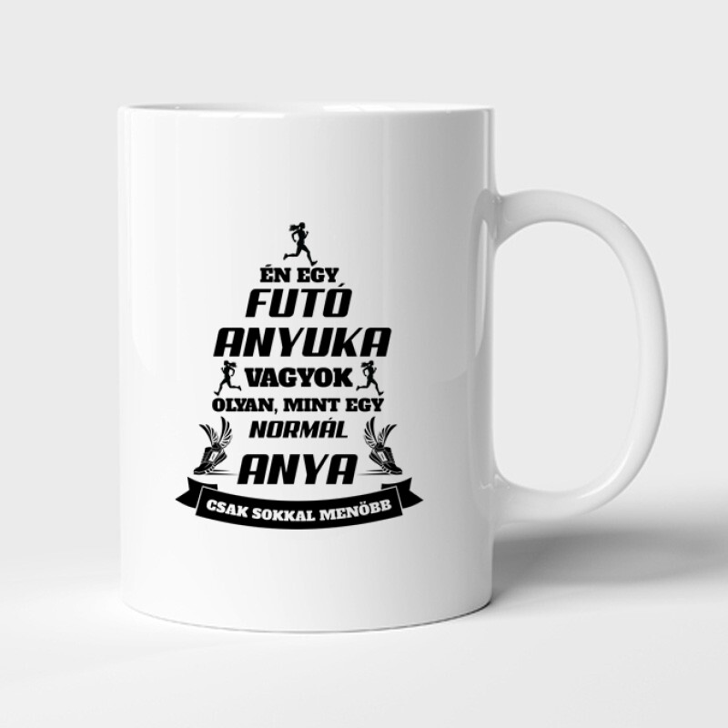Menő futó anyuka Bögre