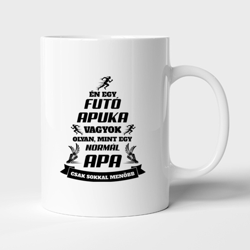 Menő futó apuka Bögre