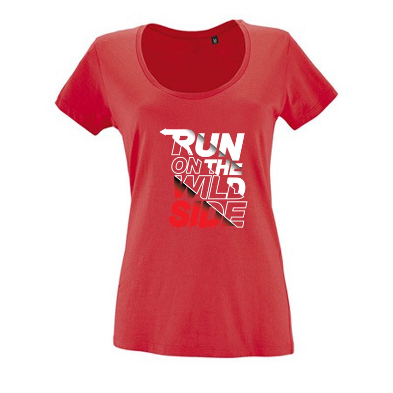 Run on the wild side Női O Nyakú Póló