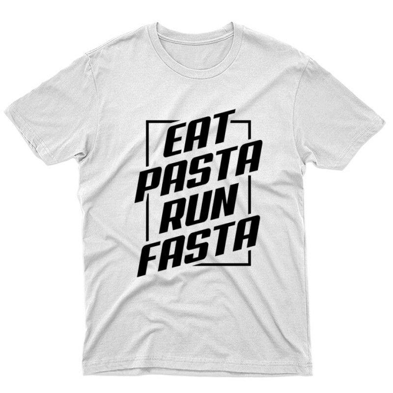 Eat pasta run fasta Unisex Póló