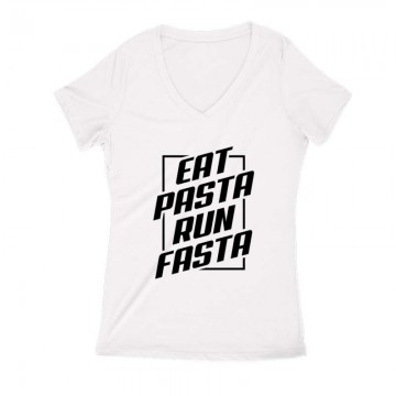 Eat pasta run fasta Női V...