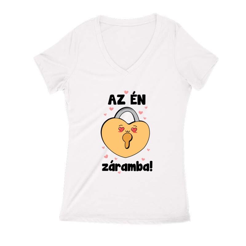 Az én záramba Női V Kivágott póló