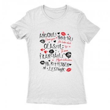 Nyelvlecke Női Póló