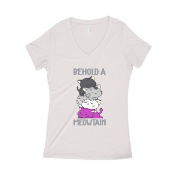 Meowtain Női póló V kivágott