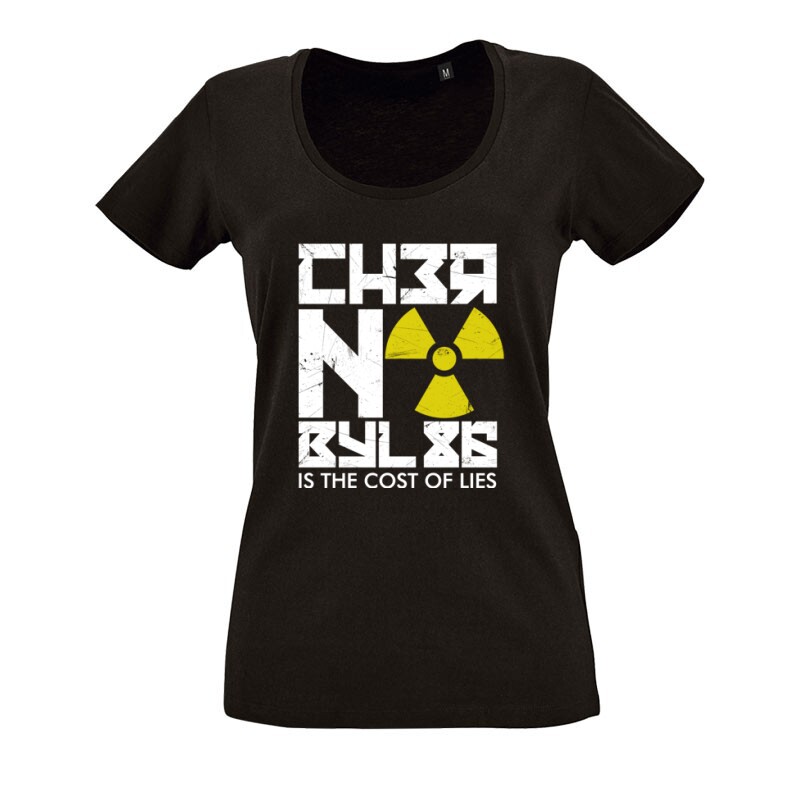 Csernobil Cirill O nyakú női póló