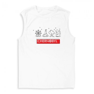 Csernobil Pictogram Férfi Trikó