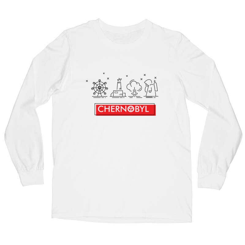 Csernobil Pictogram Hosszú ujjú póló