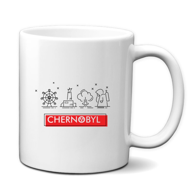 Csernobil Pictogram Bögre