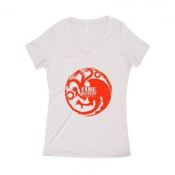 Targeryen Női póló V kivágott