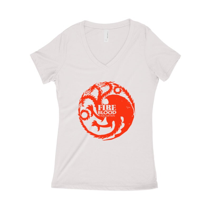 Targeryen Női póló V kivágott
