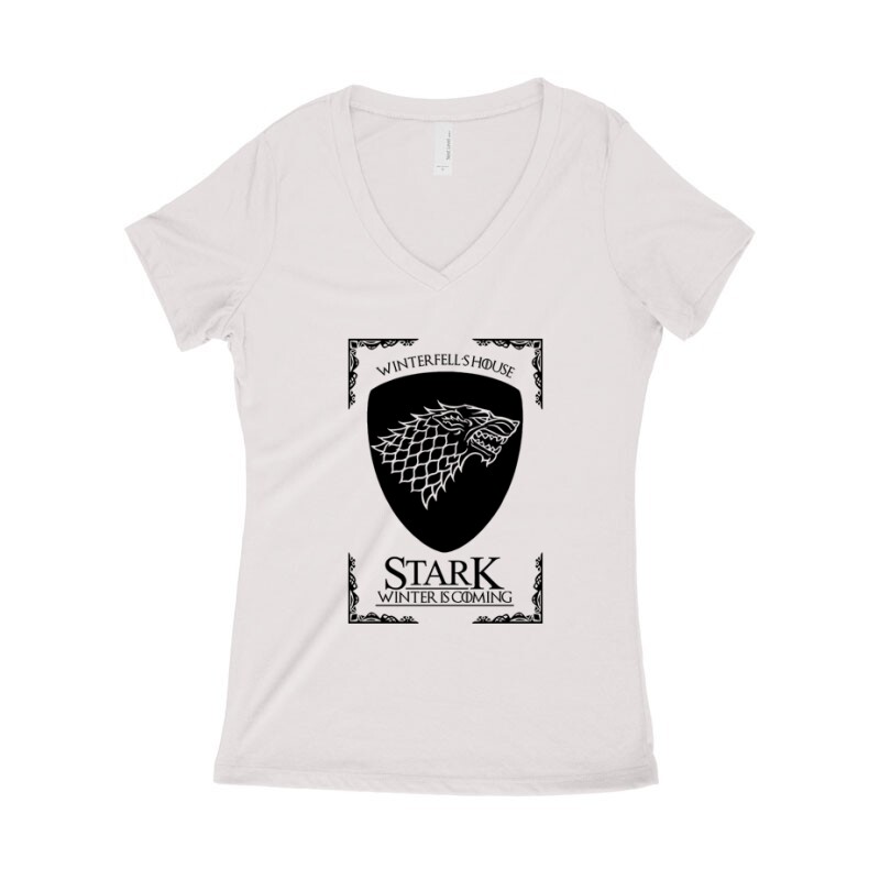 Winterfell's House Női póló V kivágott