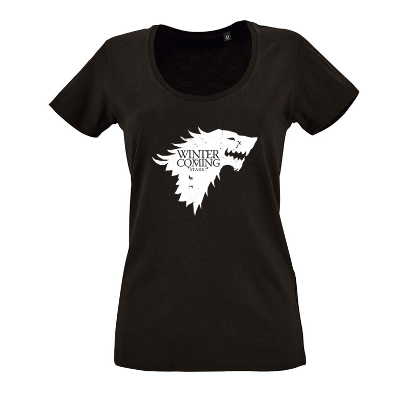 House Stark O nyakú női póló