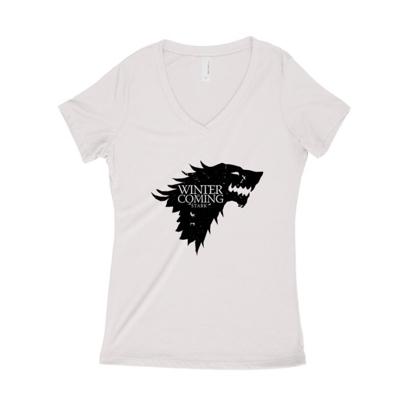 House Stark Női póló V kivágott
