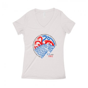 Fire and Ice Női póló V kivágott
