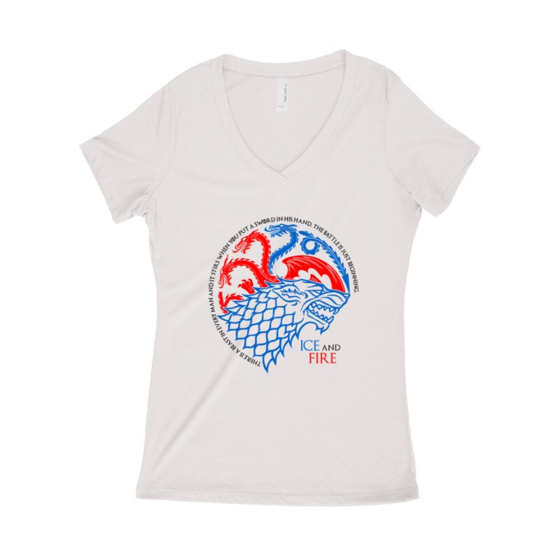 Fire and Ice Női póló V kivágott