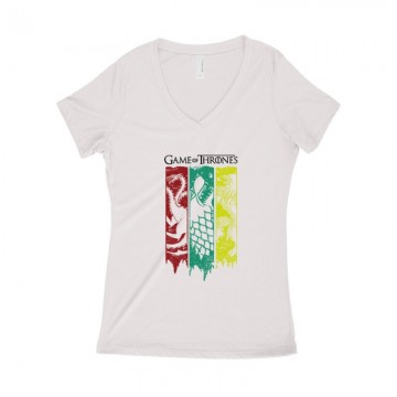 Tree Houses Női póló V kivágott