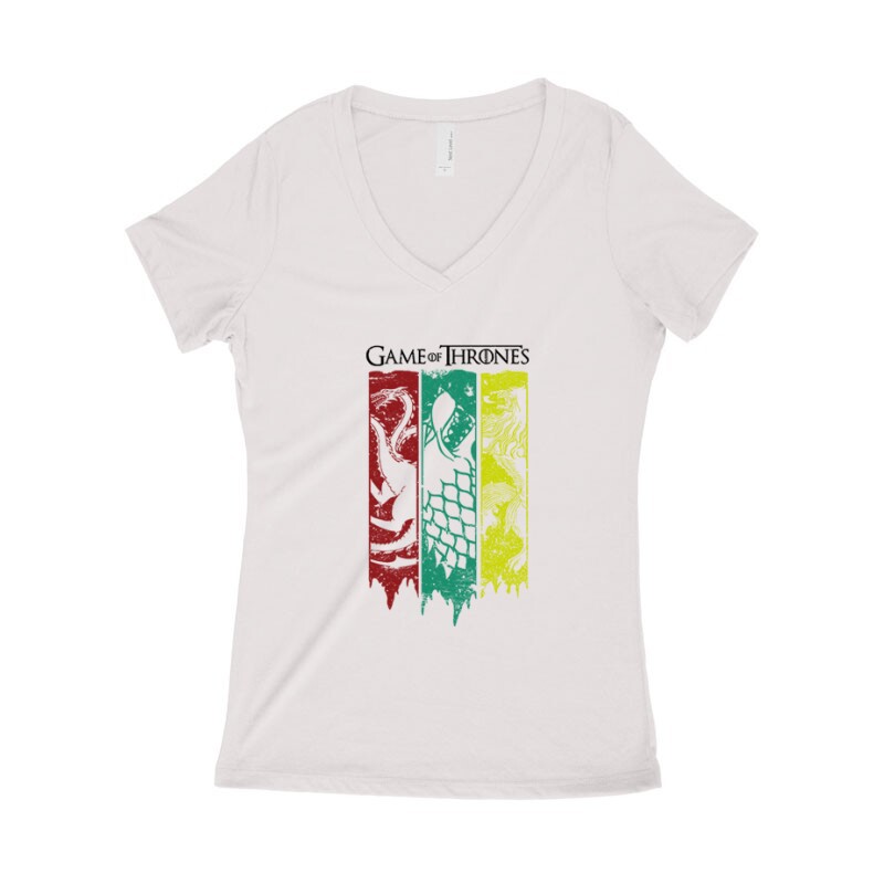 Tree Houses Női póló V kivágott