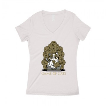 Game Of Cats Női póló V kivágott