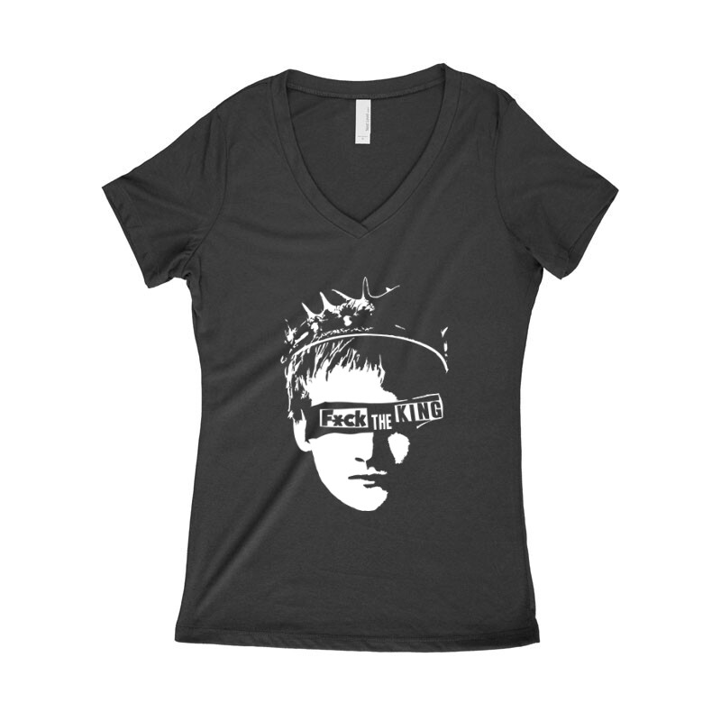 Fuck The King Női póló V kivágott