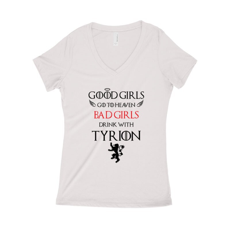 Bad Girl Drink... Női póló V kivágott