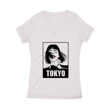 Tokyo Minimal Női póló V kivágott