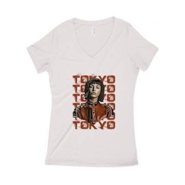 Tokyo Art Női póló V kivágott