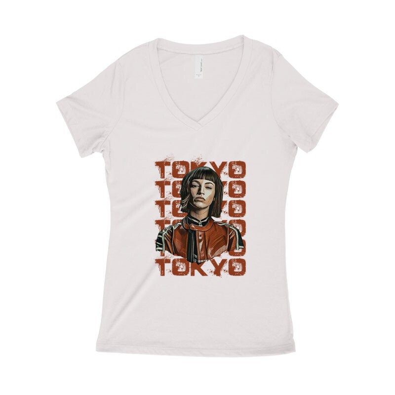 Tokyo Art Női póló V kivágott