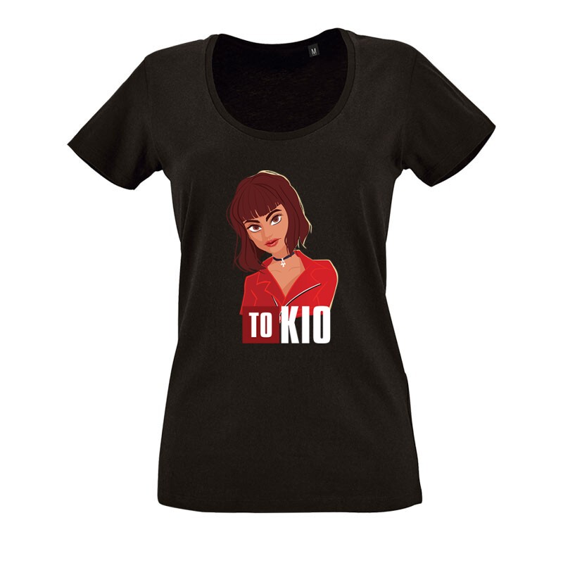 Tokyo Cartoon O nyakú női póló