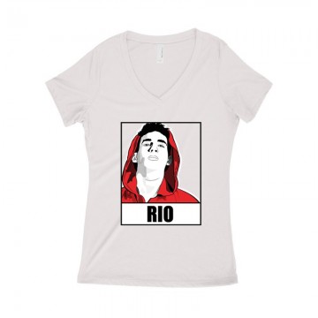 Rio Minimal Női póló V kivágott