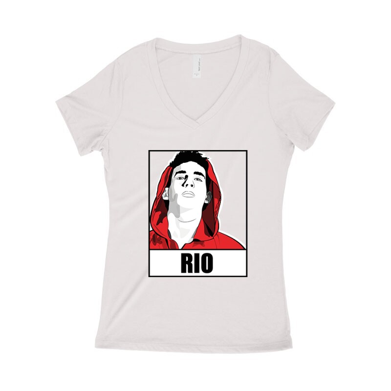 Rio Minimal Női póló V kivágott