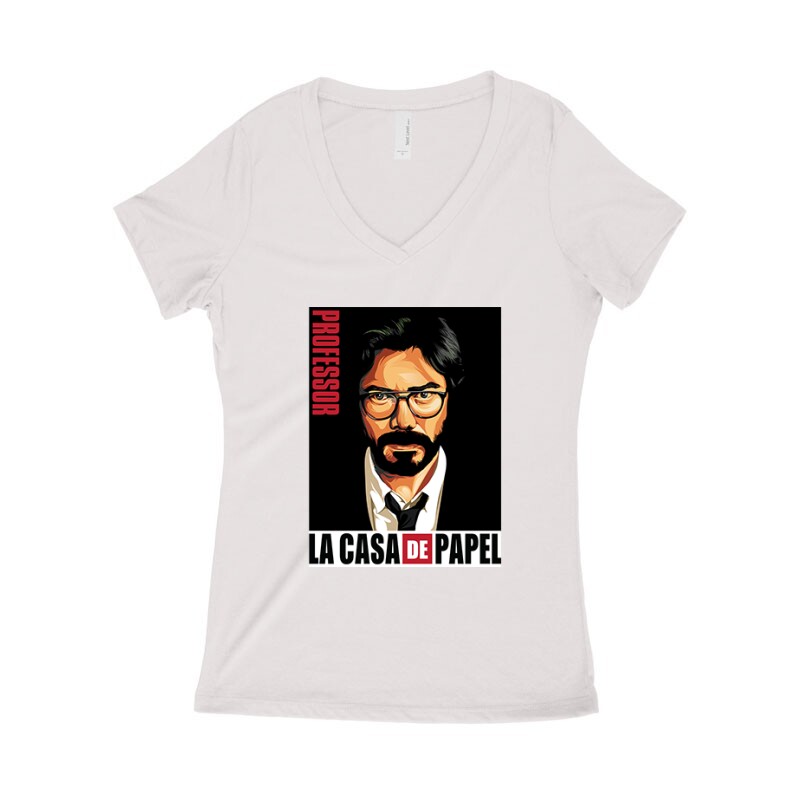 Professor Portait Női póló V kivágott