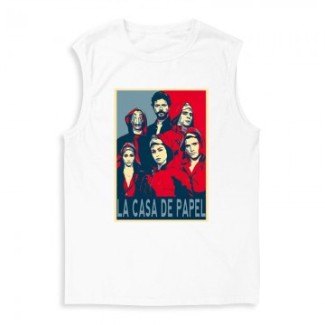 La Casa De Papel(red,blue) Férfi Trikó