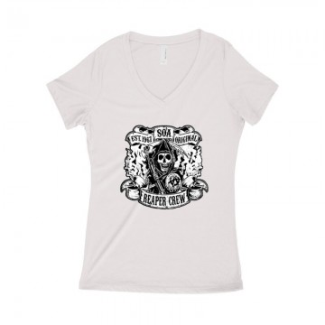 SOA Big Logo Női póló V kivágott
