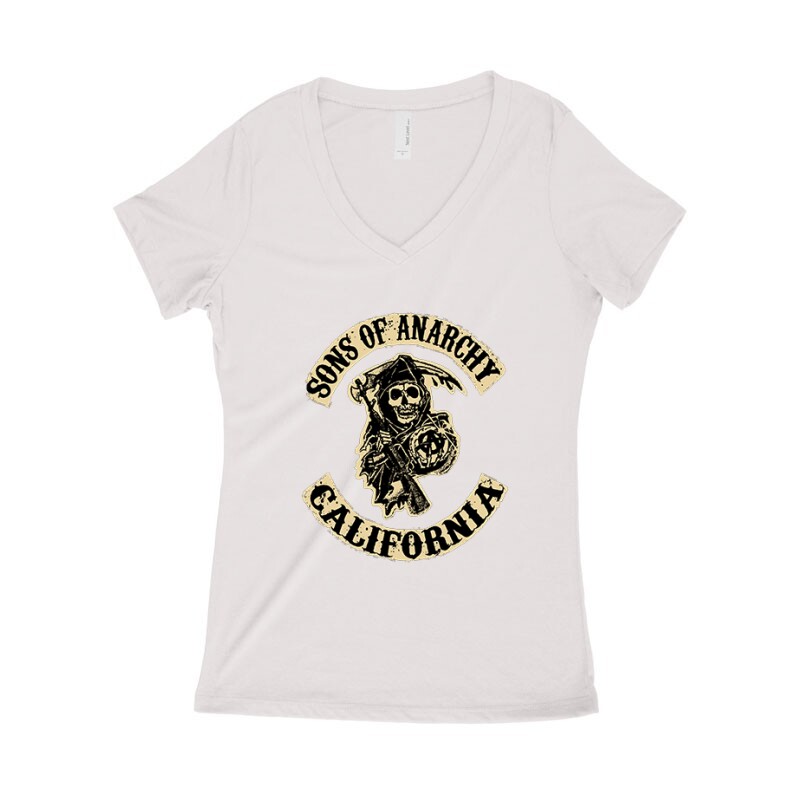 SOA Logo Női póló V kivágott