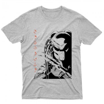 Predator Face Text Férfi póló