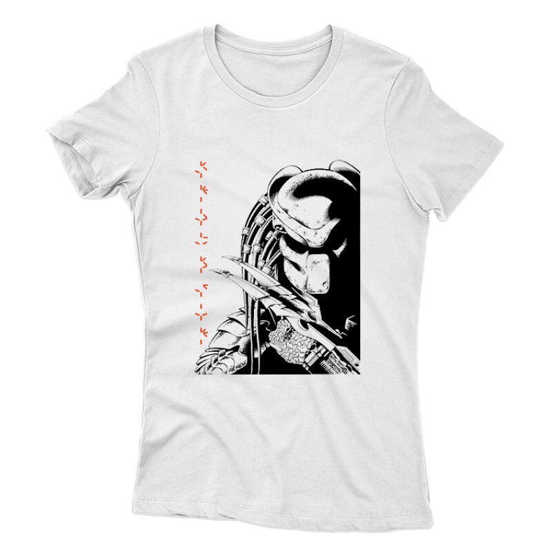 Predator Face Text Női póló