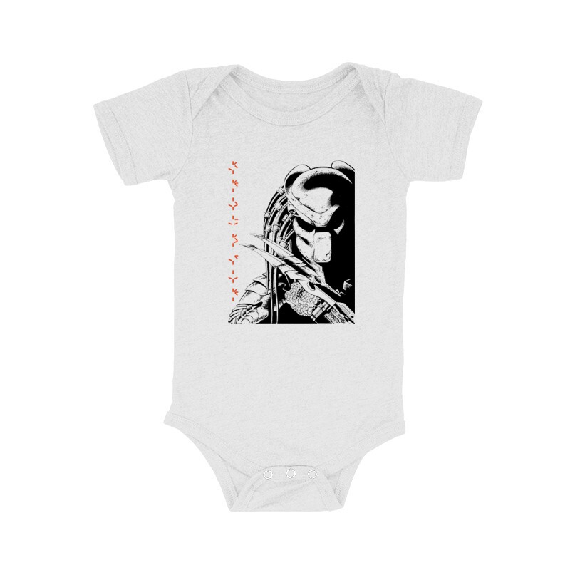 Predator Face Text Bébi body