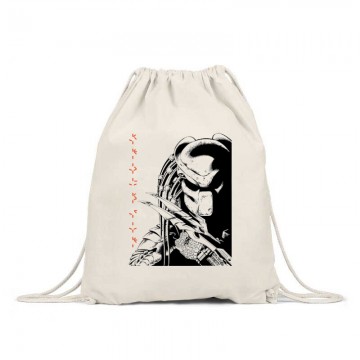 Predator Face Text Tornazsák